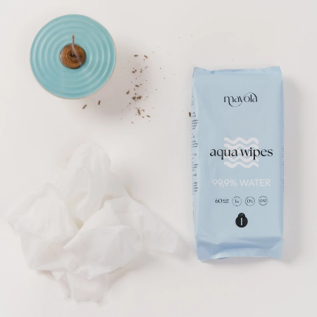 Mayola - Aqua Wipes Step 1 - Vlhčené ubrousky s ovsem - 60 ks
