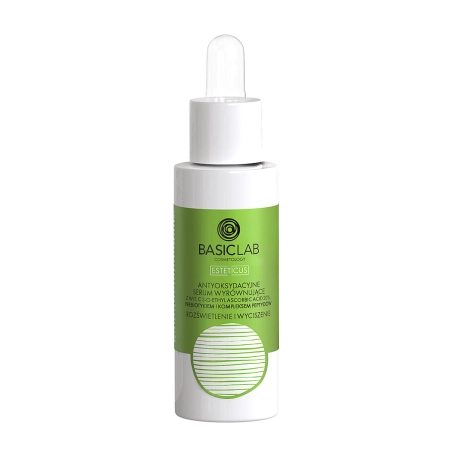 BasicLab - Esteticus - Rozjasnění a zklidnění - Antioxidační, vyrovnávající sérum s vitamínem C 20 % - 30 ml