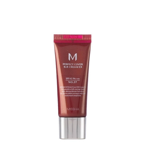 Missha - M Perfect Cover BB Cream SPF42/PA+++ - No.27 Honey Beige - Krycí BB krém s UV filtrem - 20 ml