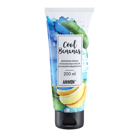 Anwen - Cool Bananas - Banánová maska pro zvýraznění chladných tónů hnědých vlasů - 200 ml