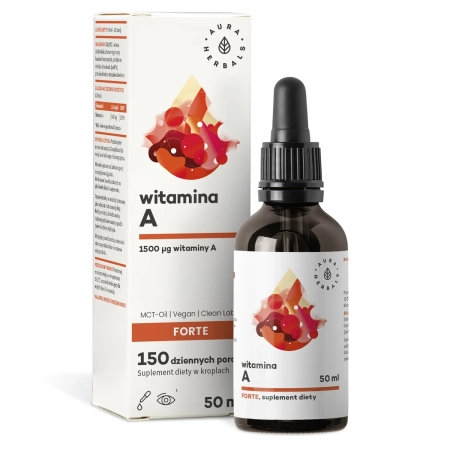 Aura Herbals - Vitamín A - Forte - Kapky - 50 ml