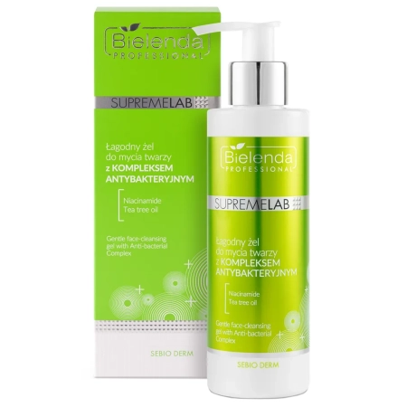 Bielenda Professional - Supremelab - Sebio Derm - Gentle Face-Cleansing Gel with Anti-Bacterial Complex - Jemný mycí gel s antibakteriálním komplexem - 190 g
