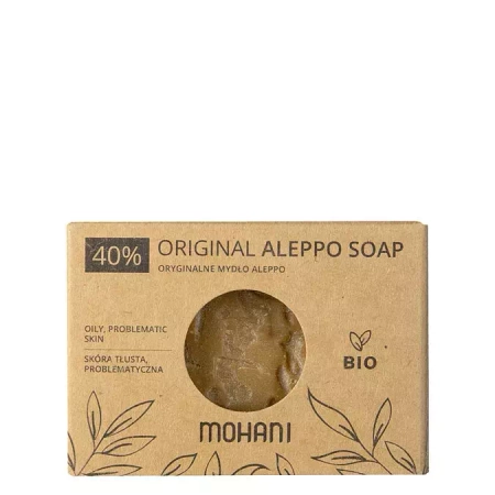 Mohani - Tuhé mýdlo z Aleppa s BIO olivovým a vavřínovým olejem - 40 % - 185 g