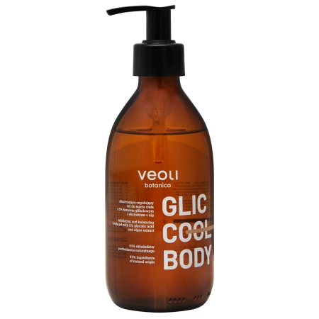 Veoli Botanica - Glic Cool Body - Exfoliační a regulující sprchový gel - 280 ml