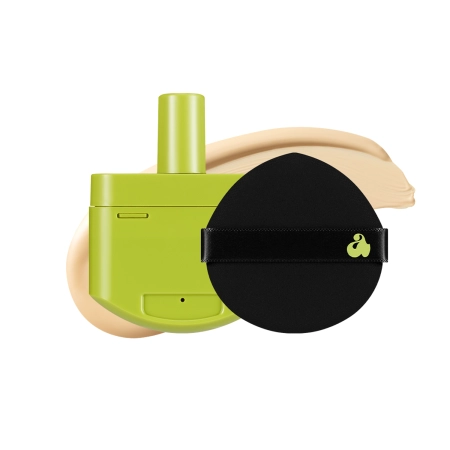 Unleashia - Healthy Green Cushion - SPF30/PA++ - 21 Eburnean - Saténový make-up v houbičce - náhradní balení - 15 g