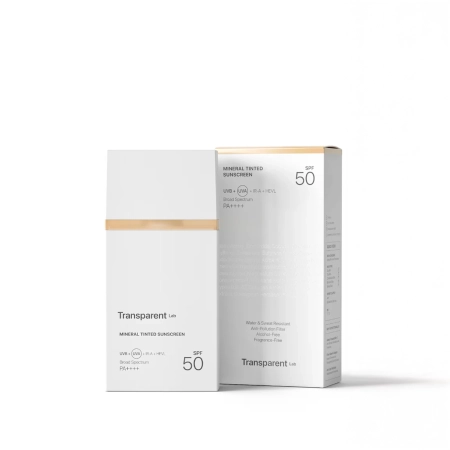 Transparent Lab - Mineral Tinted Sunscreen Light - Lehký minerální krém s SPF50 - 100 ml