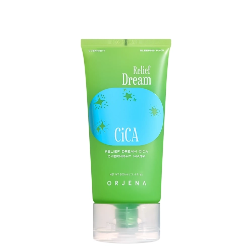 ORJENA - Relief Dream Cica Overnight Mask - Celonoční zklidňující maska - 100 ml
