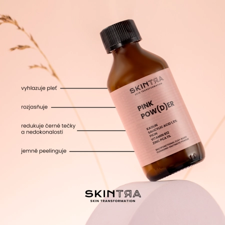 SkinTra - Pink Pow(d)er - Multifunkční čisticí a enzymatický pudr na bázi jílu - 40 g