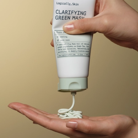 Logically, Skin - Clarifying Green Mask - Čisticí jílovitá pleťová maska - 100 g