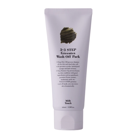 Milk Touch - Greentea Wash Off Pack - Čisticí pleťová maska se zeleným čajem - 100 ml