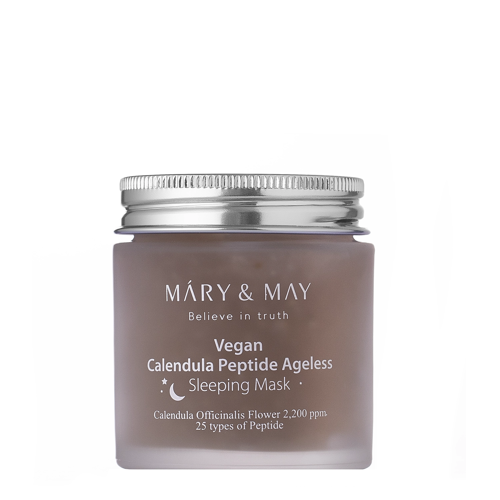Mary&May - Calendula Peptide Ageless Sleeping Mask - Zklidňující a zpevňující noční maska - 110 g