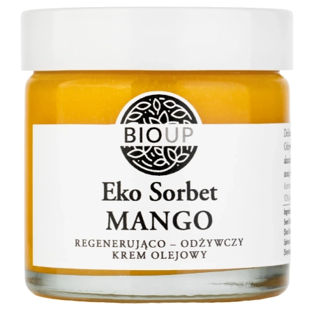 Bioup - Eko Sorbet Mango - Vyživující olejový krém s jojobou, rakytníkem a vitamínem E - 60 ml