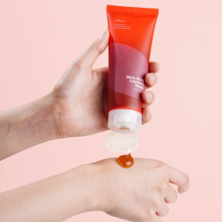 Isntree - Real Rose Calming Mask - Zklidňující maska s růží - 100 ml
