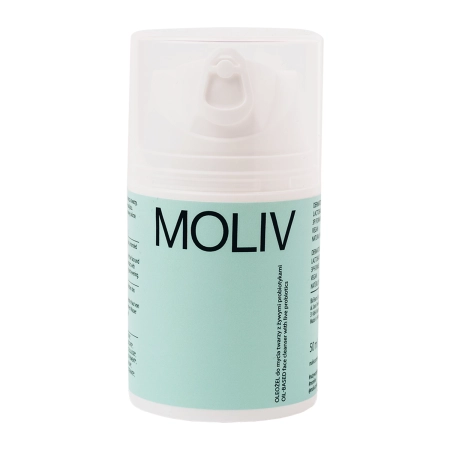MOLIV - Olejový gel s živými probiotiky pro čištění obličeje - 50 ml