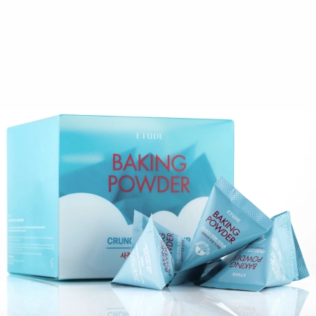 Etude House - Baking Powder Crunch Pore Scrub - Jemnozrnný peeling čistící póry (sáčky) - 7 g x 24 ks