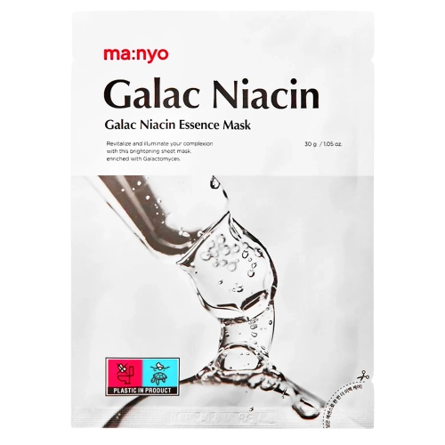 Ma:nyo - Galac Niacin Essence Mask - Rozjasňující plátýnková maska - 1ks/30g
