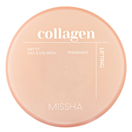 Missha - Airy Fit Collagen Lifting Face & Eye Patch - Zpevňující hydrogelové náplasti s kolagenem - 60 ks