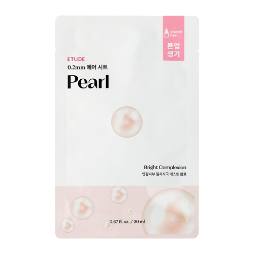 Etude House - 0.2mm Therapy Air Mask - Pearl - Vyhlazující rozjasňující maska - 20 ml