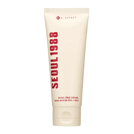 K-SECRET - SEOUL 1988 Cream : Snail Mucin 93% + Rice - Zklidňující krém na obličej s filtrátem hlemýždího slizu a rýží - 100 ml