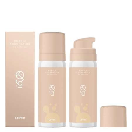 LOVRO - Bubble Foundation - Make-up s  lehkým rozjasňujícím složením - 02 Vanilla - 50 ml