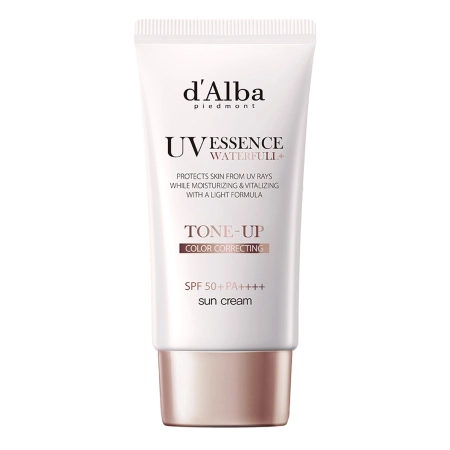 d'Alba - Waterfull Tone-Up Sun Cream SPF50+ PA++++ - Tónovací krém na obličej s filtrem - 50 ml