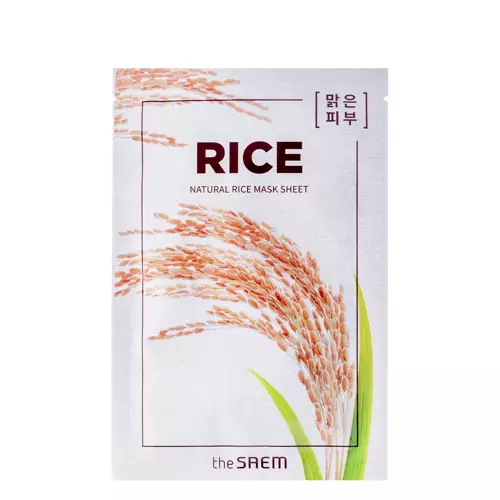 The SAEM - Natural Rice Mask Sheet - Rýžová textilní maska - 21 ml