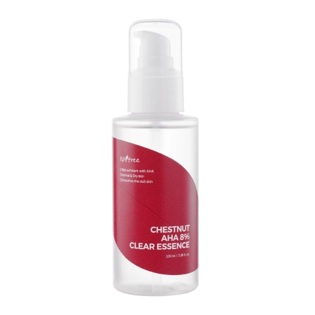 Isntree - Chestnut - AHA 8% Clear Essence - Pleťová esence s kyselinou mléčnou a glykolovou - 100 ml