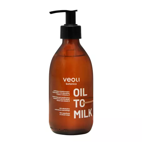 Veoli Botanica - Oil To Milk - Hydratační mycí olej na tělo - 290 ml