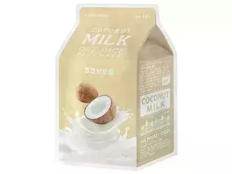 A'pieu - Milk One Pack Mask - Coconut - Hydratační textilní pleťová maska - 21 g