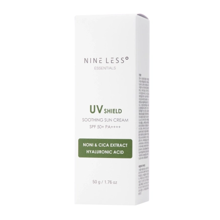 Nine Less - Essentials UV Shield Soothing Sun Cream SPF 50+/PA++++ - Hydratační SPF krém - 50 g
