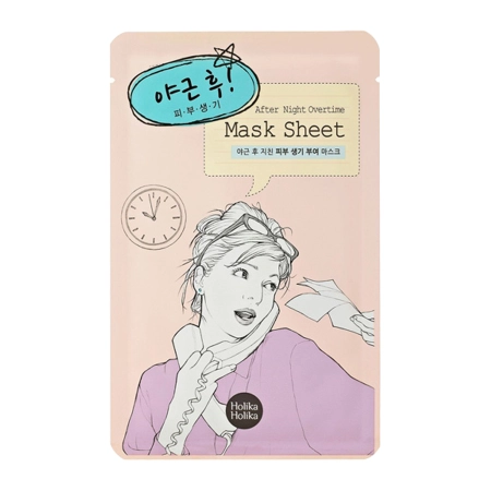 Holika Holika - After Mask Sheet - After Working Overtime - Relaxační a hydratační látýnková maska v plátýnku - 30 g