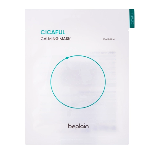 Beplain - Cicaful Calming Mask - Regenerační a zklidňující maska s pupečníkem asijským - 1 ks / 27g