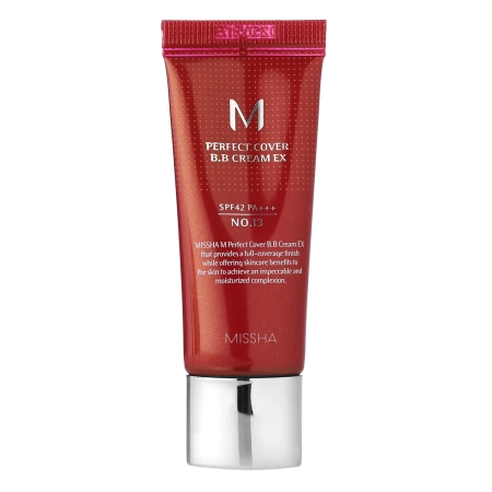 Missha - M Perfect Cover BB Cream SPF42/PA+++ - No.13 Bright Beige - Krycí BB krém s UV filtrem - 20 ml