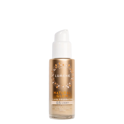 Lumene - Natural Glow Fluid Foundation SPF20 - Rozjasňující make-up - 0,5 Light - 30 ml