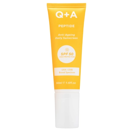 Q+A - Peptide SPF50 Anti-Ageing Facial Sunscreen - Krém na obličej proti vráskám s peptidem a SPF50 - 50 ml