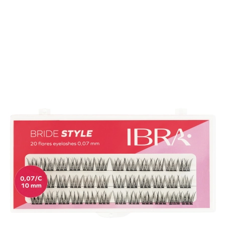 Ibra Makeup - Trsy řas Bride Style - 10 mm - 36ks