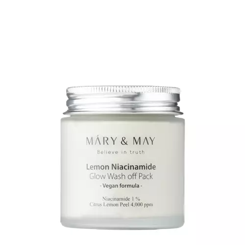 Mary&May - Lemon Niacinamide Glow Wash off Pack - Jílová maska s rozjasňujícím účinkem - 125 g