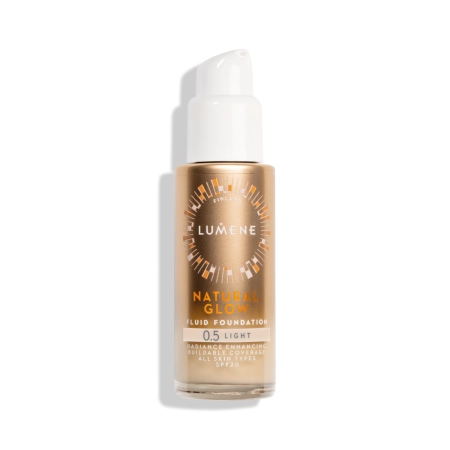 Lumene - Natural Glow Fluid Foundation SPF20 - Rozjasňující make-up - 0,5 Light - 30 ml 