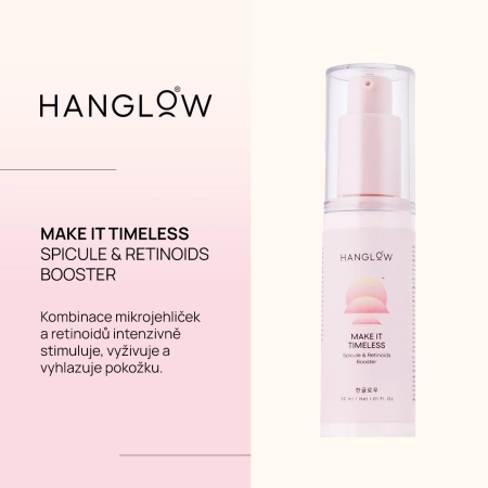HanGlow - Make It Timeless - Spicule & Retinoids Booster - Revitalizační sérum s mikrojehličkami a retinoidy - 30 ml