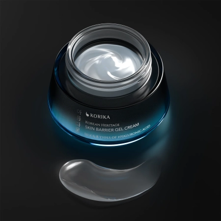 KORIKA - Korean Heritage Silk & 8 Types of Hyaluronic Acid Skin Barrier Gel Cream - Hydratační gel-krém na obličej - 50 ml