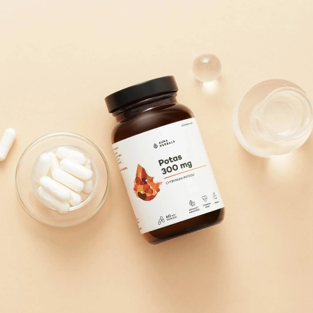 Aura Herbals - Citran draselný - Draslík 300 mg - Kapsle - 60 ks