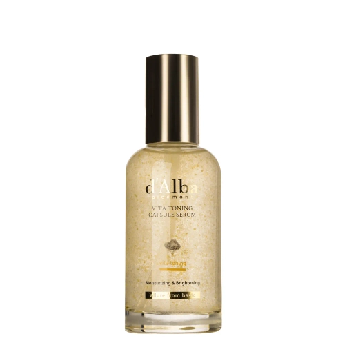 d'Alba - Vita Toning Capsule Serum - Hydratační a rozjasňující sérum na obličej - 100 ml