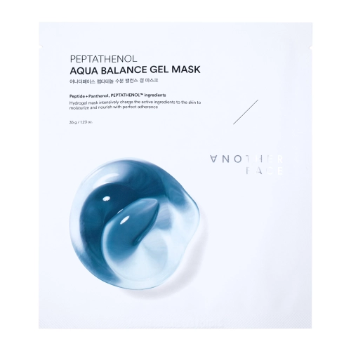 ANOTHER FACE - Peptathenol Aqua Balance Gel Mask - Sada hydrogelových masek s peptidy a Panthenolem - 4ks/35g