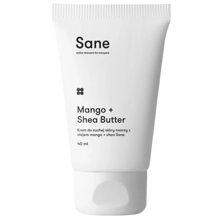 Sane - Mango + Shea Butter - Krém na suchou pleť s mangem a bambuckým máslem - 40 ml