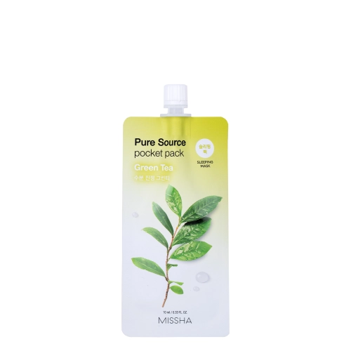 Missha - Pure Source Pocket Pack - Green Tea - Hydratační pleťová maska - 10 ml