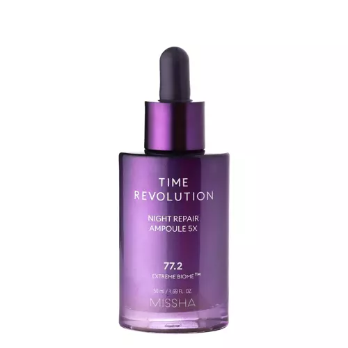 Missha - Time Revolution Night Repair Ampoule 5x - Zpevňující sérum s fermentovaným lyzátem Bifida - 50 ml