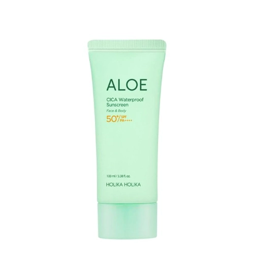 Holika Holika - Aloe Cica Waterproof Sunscreen SPF50+/PA++++ - Zklidňující krém na opalování - 100 ml