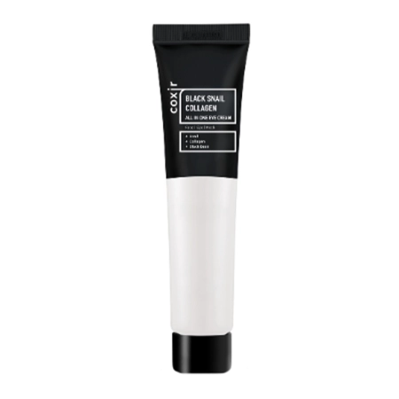 Coxir - Black Snail Collagen All in One Eye Cream - Oční krém s hlemýždím slizem - 30 ml