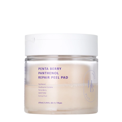 HEVEBLUE - Penta Berry Panthenol Repair Peel Pad - Exfoliační tampónky na obličej - 70 ks