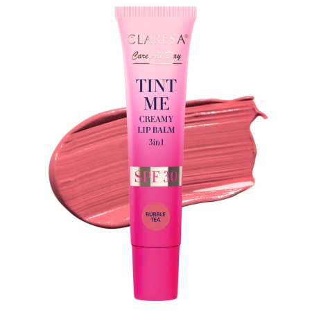 Claresa - Tint Me Creamy Lip Balm 3in1 SPF 30 - Tónovací balzám na rty s SPF 30 - Bubbletea - 12 ml